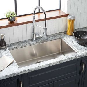 SHORUC3218 Ortega Stainless Steel Undermount - Single Bowl Kitchen Sink - Stainless Steel SHORUC3218 Ortega Stainless Steel Undermount - Single Bowl Kitchen Sink - Stainless Steel