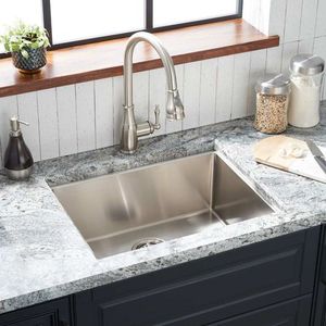 SHORUC2418 Ortega Stainless Steel Undermount - Single Bowl Kitchen Sink - Stainless Steel SHORUC2418 Ortega Stainless Steel Undermount - Single Bowl Kitchen Sink - Stainless Steel