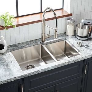 SHORUC3120L Ortega Stainless Steel Undermount - Double Bowl Kitchen Sink - Stainless Steel SHORUC3120L Ortega Stainless Steel Undermount - Double Bowl Kitchen Sink - Stainless Steel
