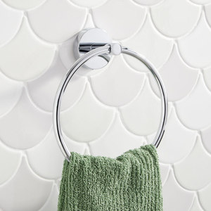 SHMLEDTRCP Edenton Towel Ring Bathroom Accessory - Polished Chrome SHMLEDTRCP Edenton Towel Ring Bathroom Accessory - Polished Chrome