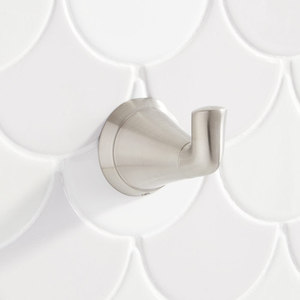 SHPRRHBN Provincetown Robe Hook Bathroom Accessory - Brushed Nickel SHPRRHBN Provincetown Robe Hook Bathroom Accessory - Brushed Nickel