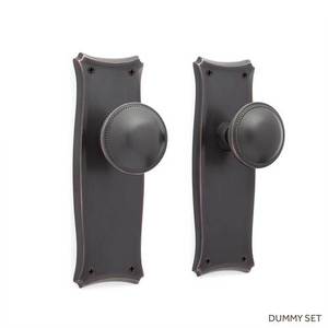 SH407773 Augustin Dummy Knob Interior Door Hardware - Oil Rubbed Bronze SH407773 Augustin Dummy Knob Interior Door Hardware - Oil Rubbed Bronze