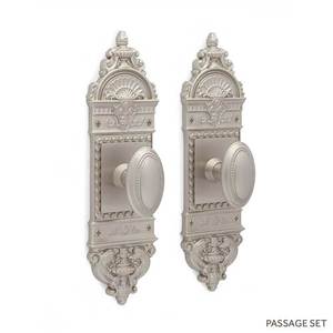 SH409942 Chloe Passage Knob Interior Door Hardware - Brushed Nickel SH409942 Chloe Passage Knob Interior Door Hardware - Brushed Nickel