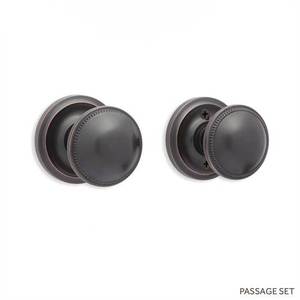 SH411270 Amboise Passage Knob Interior Door Hardware - Oil Rubbed Bronze SH411270 Amboise Passage Knob Interior Door Hardware - Oil Rubbed Bronze