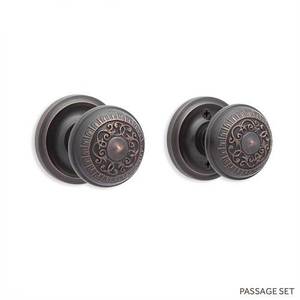 SH411271 Amboise Passage Knob Interior Door Hardware - Oil Rubbed Bronze SH411271 Amboise Passage Knob Interior Door Hardware - Oil Rubbed Bronze