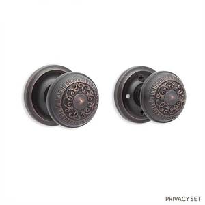 SH411207 Amboise Privacy Knob Interior Door Hardware - Oil Rubbed Bronze SH411207 Amboise Privacy Knob Interior Door Hardware - Oil Rubbed Bronze