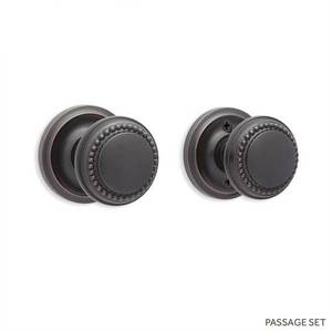 SH411276 Amboise Passage Knob Interior Door Hardware - Oil Rubbed Bronze SH411276 Amboise Passage Knob Interior Door Hardware - Oil Rubbed Bronze