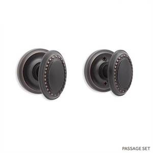 SH411277 Amboise Passage Knob Interior Door Hardware - Oil Rubbed Bronze SH411277 Amboise Passage Knob Interior Door Hardware - Oil Rubbed Bronze