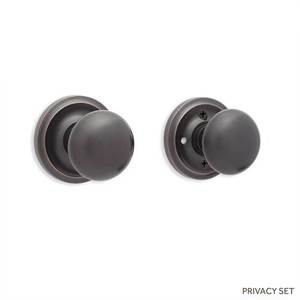 SH411216 Amboise Privacy Knob Interior Door Hardware - Oil Rubbed Bronze SH411216 Amboise Privacy Knob Interior Door Hardware - Oil Rubbed Bronze