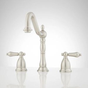 Sh394341 Victorian 8 Widespread Bathroom Faucet Brushed Nickel