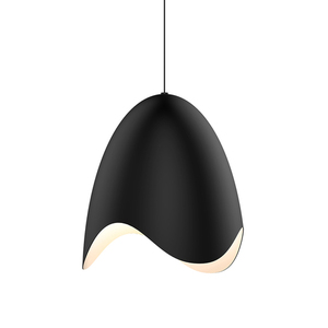 S267525W Waveforms Down Light Pendant Light - Satin Black S267525W Waveforms Down Light Pendant Light - Satin Black