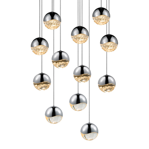 S291701MED Grapes Multi Light Pendant Light - Polished Chrome S291701MED Grapes Multi Light Pendant Light - Polished Chrome