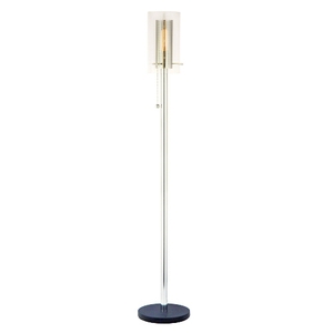 S439357 Zylinder Floor Lamp - Polished Chrome w/ Satin Black S439357 Zylinder Floor Lamp - Polished Chrome w/ Satin Black