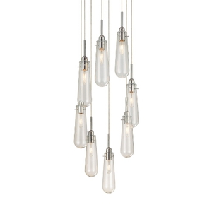 S484801C Teardrop Multi Light Pendant Light - Polished Chrome / Clear S484801C Teardrop Multi Light Pendant Light - Polished Chrome / Clear