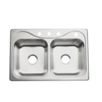 Double Bowl Kitchen Sink 33'' x 22'' x 6-1/2'' Double Bowl Kitchen Sink 33'' x 22'' x 6-1/2''