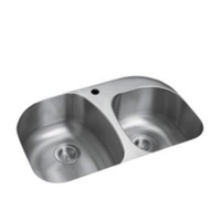 Double Bowl Kitchen Sink 31-1/2'' x 20-1/2'' x 9-5/16'' Double Bowl Kitchen Sink 31-1/2'' x 20-1/2'' x 9-5/16''