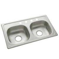 Double Bowl Kitchen Sink 33'' x 19'' x 6'' Double Bowl Kitchen Sink 33'' x 19'' x 6''