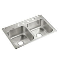Double Bowl Kitchen Sink 33'' x 22'' x 8'' Double Bowl Kitchen Sink 33'' x 22'' x 8''