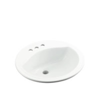 Self-Rimming Bathroom Sink 19 x 19 x 8 Self-Rimming Bathroom Sink 19 x 19 x 8