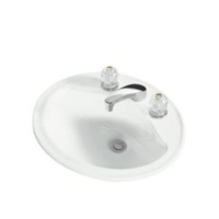Self-Rimming Bathroom Sink 20 x 17 x 8 Self-Rimming Bathroom Sink 20 x 17 x 8