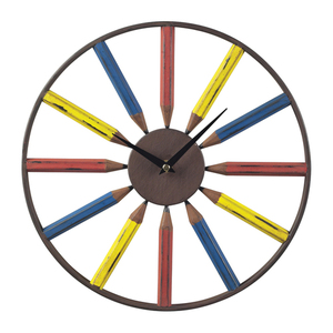 SI1291049 Wall Clock - Bassit Blue / Yellow / Red SI1291049 Wall Clock - Bassit Blue / Yellow / Red