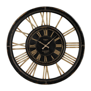 SI130002 Wall Clock - Antique Black / Cream SI130002 Wall Clock - Antique Black / Cream