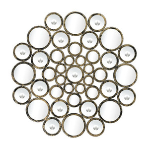 SI132002 The Follies Unique Shape Mirror - Gold Leaf / Black Antique SI132002 The Follies Unique Shape Mirror - Gold Leaf / Black Antique