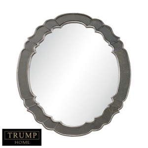 SIDM2029 Round Mirror - Antique Silver Leaf / Antique Gold Mirror SIDM2029 Round Mirror - Antique Silver Leaf / Antique Gold Mirror