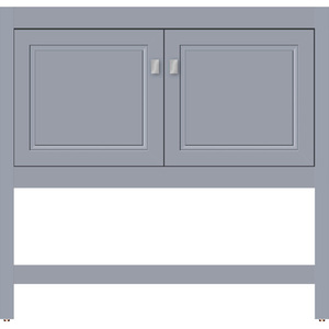 STR55224 Alki Spa Vanity Base Bathroom Vanity - Satin Silver STR55224 Alki Spa Vanity Base Bathroom Vanity - Satin Silver