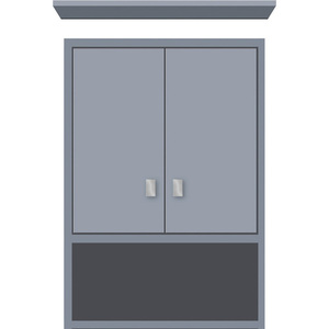 STR56649 Over the Toilet Medicine Cabinet - Satin Silver STR56649 Over the Toilet Medicine Cabinet - Satin Silver