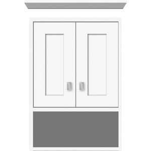 STR53096 Over the Toilet Medicine Cabinet - Satin White STR53096 Over the Toilet Medicine Cabinet - Satin White
