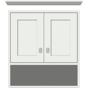 STR56672 Over the Toilet Medicine Cabinet - Powder Grey STR56672 Over the Toilet Medicine Cabinet - Powder Grey