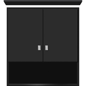 STR75808 Over the Toilet Medicine Cabinet - Satin Black STR75808 Over the Toilet Medicine Cabinet - Satin Black