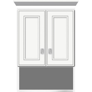 STR76571 Over the Toilet Medicine Cabinet - Satin White STR76571 Over the Toilet Medicine Cabinet - Satin White