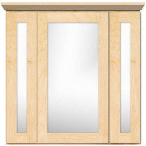 Str764400 Tri View Medicine Cabinet Square Profile Natural