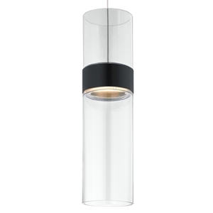 T700MOMANCLCLBSLED Manette Pendant Track Lighting - Black / Satin Nickel T700MOMANCLCLBSLED Manette Pendant Track Lighting - Black / Satin Nickel
