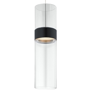 T700TDMANGPCLSMBBLED Manette Mini-Pendant Pendant Light - Black / Satin Nickel T700TDMANGPCLSMBBLED Manette Mini-Pendant Pendant Light - Black / Satin Nickel