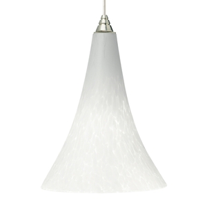 T700TDMLPWS Melrose 2KD Mini-Pendant Pendant Light - Satin Nickel / White Frit T700TDMLPWS Melrose 2KD Mini-Pendant Pendant Light - Satin Nickel / White Frit