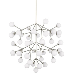 T700MRAGWSLED927 Mara Large Foyer Chandelier Chandelier - Satin Nickel T700MRAGWSLED927 Mara Large Foyer Chandelier Chandelier - Satin Nickel