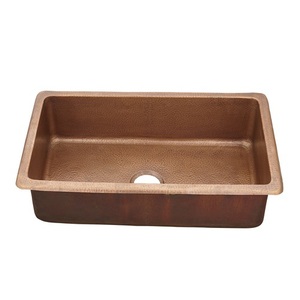 TKST3821HAND Brewster White/Color Single Bowl Kitchen Sink - Medium Antique Copper TKST3821HAND Brewster White/Color Single Bowl Kitchen Sink - Medium Antique Copper