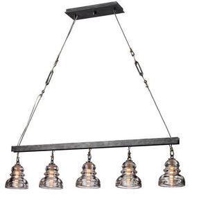 TF3138 Menlo Park Linear Pendant Pendant Light - Old Silver TF3138 Menlo Park Linear Pendant Pendant Light - Old Silver