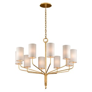 Tf6169 Juniper Large Foyer Chandelier Chandelier Gold Leaf At