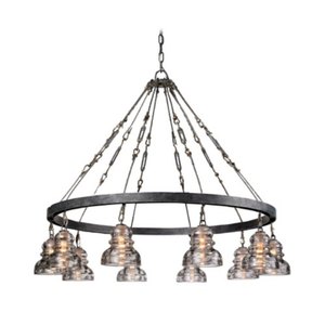 TF3137 Menlo Park Large Foyer Chandelier Chandelier - Old Silver TF3137 Menlo Park Large Foyer Chandelier Chandelier - Old Silver