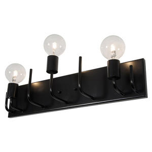 V219B03BL Socket-To-Me 3 Bulb Bathroom Lighting - Black V219B03BL Socket-To-Me 3 Bulb Bathroom Lighting - Black