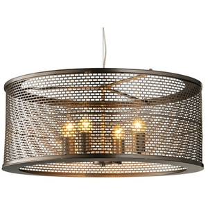 V231P04NB Lit-Mesh Test Drum Pendant Pendant Light - New Bronze V231P04NB Lit-Mesh Test Drum Pendant Pendant Light - New Bronze