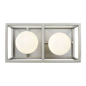 V325B02SOCB Plaza 2 Bulb Bathroom Lighting - Silverado/Carbon V325B02SOCB Plaza 2 Bulb Bathroom Lighting - Silverado/Carbon