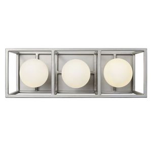 V325B03SOCB Plaza 3 Bulb Bathroom Lighting - Silverado/Carbon V325B03SOCB Plaza 3 Bulb Bathroom Lighting - Silverado/Carbon