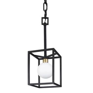 V325M01CBHG Plaza Mini-Pendant Pendant Light - Carbon/Havana Gold V325M01CBHG Plaza Mini-Pendant Pendant Light - Carbon/Havana Gold