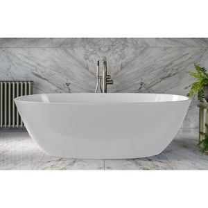 VBA2NSWOF Barcelona 2 66" Soaking Tub - White VBA2NSWOF Barcelona 2 66" Soaking Tub - White