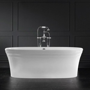 VWARNSWOF Warndon Unique Size Soaking Tub - White VWARNSWOF Warndon Unique Size Soaking Tub - White